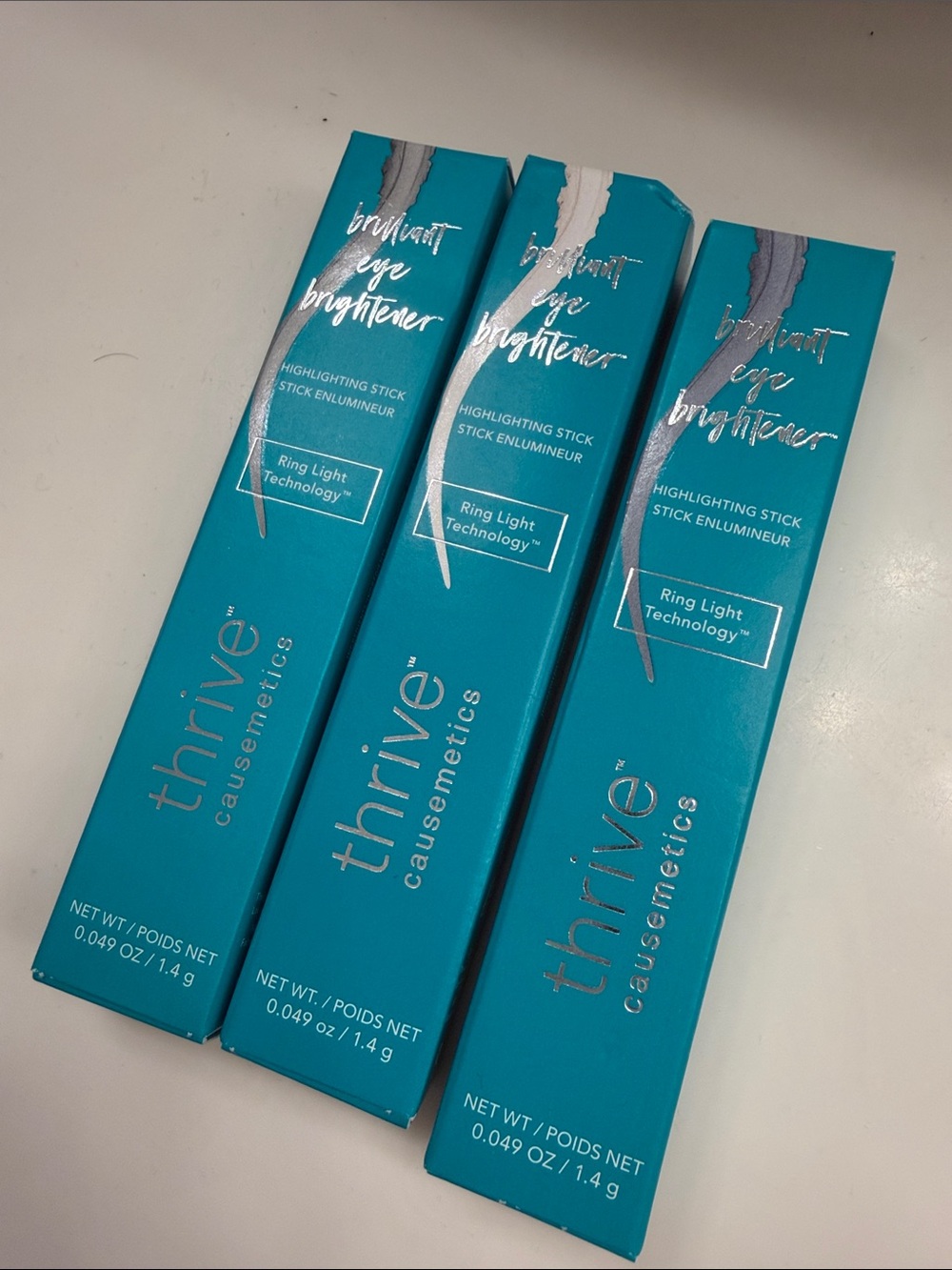 Thrive Causemetics Brilliant Eye Brightener set of 3 NIB! RACQUEL ESTRELLA BETTY